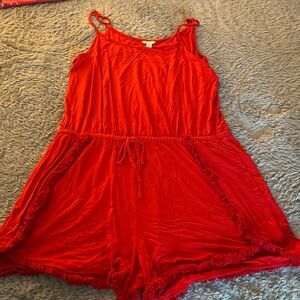 Red Summer Romper